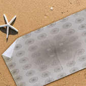 Zand-strand bloementextiel patroon kunst strandlaken