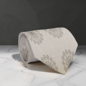 Zand-strand bloementextiel patroon kunst stropdas