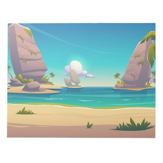 Zand strand notitieblok (Voorkant)