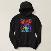 Zand Tape Spray Herhaal Auto Body Technician Paint Hoodie (Design voorkant)