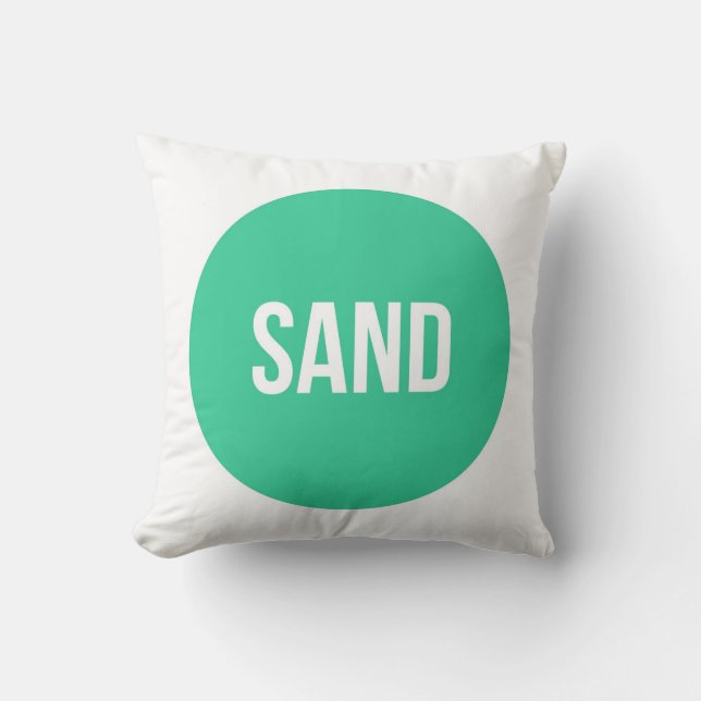 "Zand" Trendy Graphic Pillow Kussen (Voorkant)