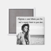 Zand tussen Uw Toes Citaat Magnet (Voorkant / Achterkant)