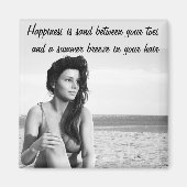 Zand tussen Uw Toes Citaat Magnet (Voorkant)