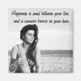 Zand tussen Uw Toes Citaat Magnet