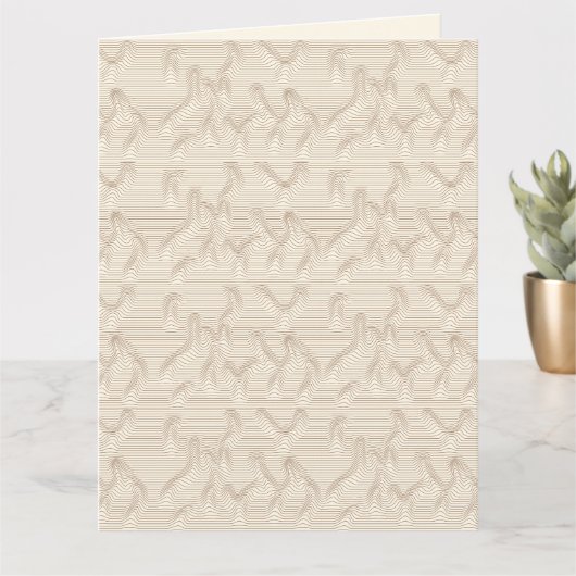 Zand van Bewegende OP Kunst Kaart (Kleine Plant)