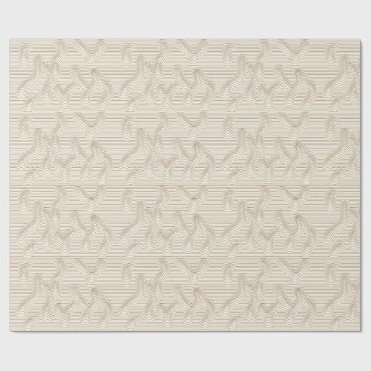 Zand van Beweging OP Kunst Cadeaupapier (Vlak)