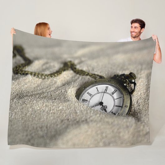 ZAND VAN DE TIJD FLEECE DEKEN (In situ)
