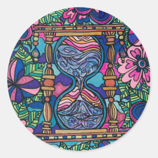 Zand van de Tijd Grote Ronde Vinyl Stickers