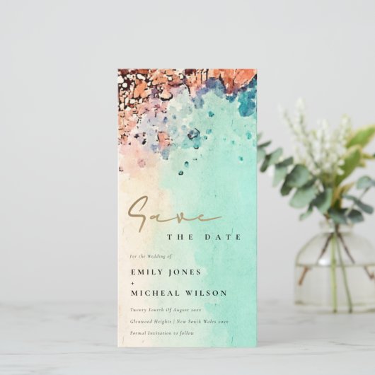 ZAND VAN HET STRAND ROTSWATERVERF UITNODIGING VOOR (Staand voorkant)