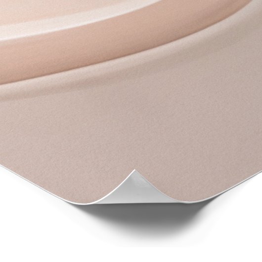 "Zand van Synthese" | Beige Abstracte kunst Poster (Hoek)