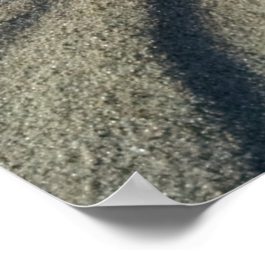 Zand vormt rimpels, van wind poster (Hoek)