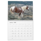 Zand wasbekken Wilde paarden Kalender (Jan 2027)