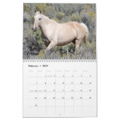 Zand wasbekken Wilde paarden Kalender (Feb 2027)