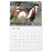 Zand wasbekken Wilde paarden Kalender (Mar 2026)