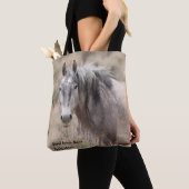 Zand wasbekken Wilde paarden Tote Bag (Dichtbij)