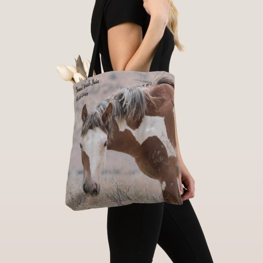 Zand wasbekken Wilde paarden Tote Bag (Dichtbij)