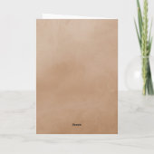 Zand Waterverf Arch Foto Afstuderen Bedankkaart (Achterkant)