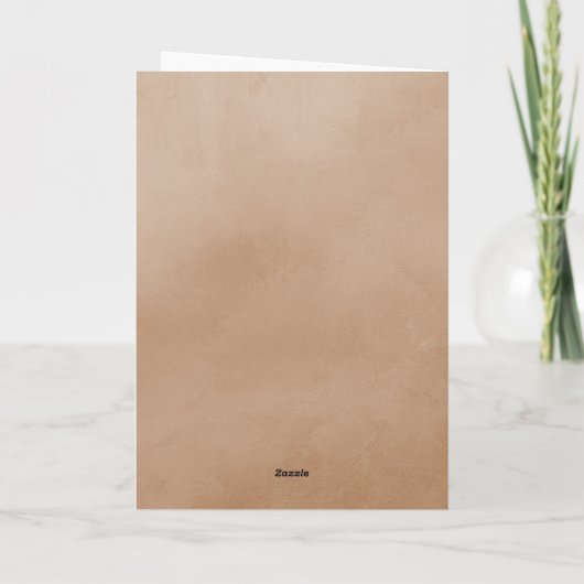 Zand Waterverf Arch Foto Afstuderen Bedankkaart (Achterkant)