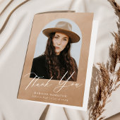 Zand Waterverf Arch Foto Afstuderen Bedankkaart