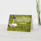 Zand Wedge Met Golfbal Vaderdagkaart Kaart (Voorkant)