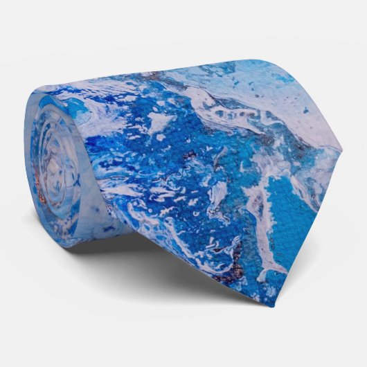 Zand & Zee Abstract Stropdas (Opgerold)