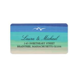 Zand, Zee en meeuwen Adres Etiket