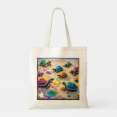 Zand, Zee en schildpadden Tote Bag (Achterkant)