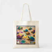 Zand, Zee en schildpadden Tote Bag (Voorkant)