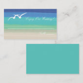 Zand, Zee en Seagulls Escort Kaarten Plaatskaartje (Voorkant / Achterkant)