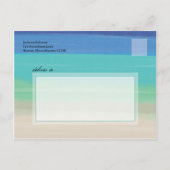 Zand, Zee en zeegarens | Schildbare oceaan sparen Aankondigingskaart (Achterkant)