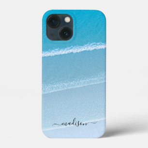 Zand Zee Golven Sjabloon Met Aangepaste Naam Case-Mate iPhone Case
