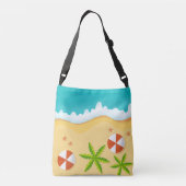 zand zee schelp crossbody tas (Achterkant)