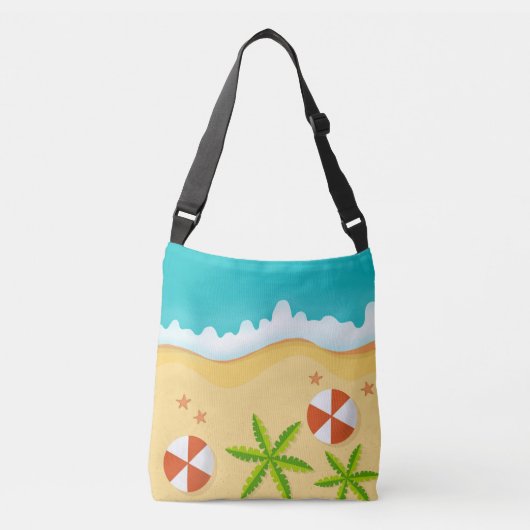 zand zee schelp crossbody tas (Voorkant)