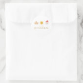 Zand Zon & Sinterklaas Ronde Sticker (Tas)