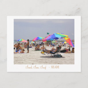 Zand, zon, Surf, - SHADE Briefkaart