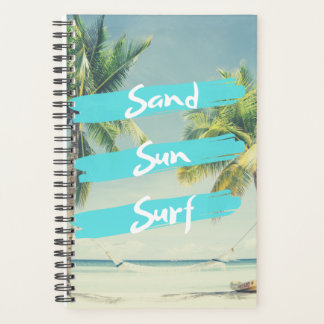 Zand, zon, Surf tropische oceaan Planner