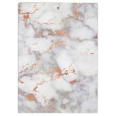 Zandaccenten en wit abstract patroon klembord (Achterkant)