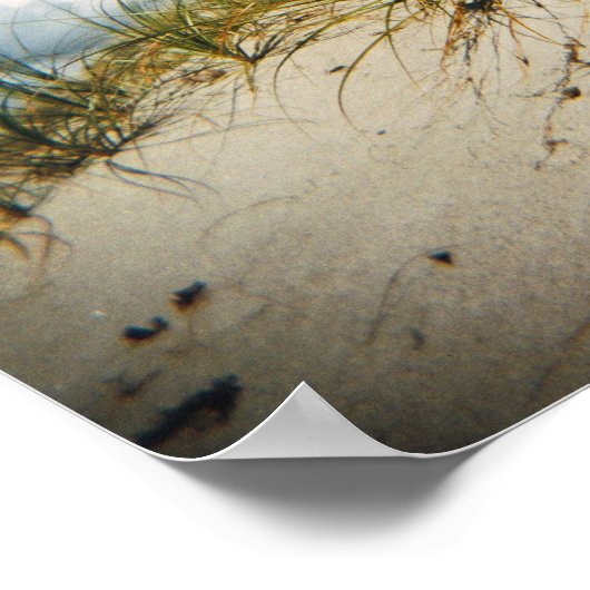 Zandafdruk Poster (Hoek)
