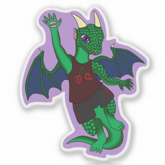 Zandall Dragon Sticker (Voorkant)