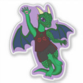 Zandall-drakensticker Sticker (Voorkant)