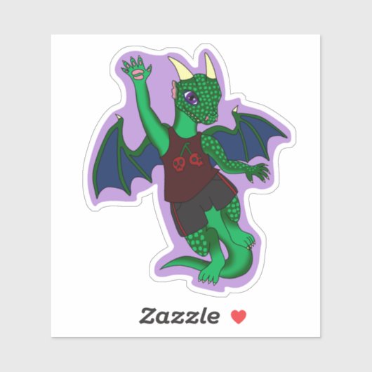 Zandall-drakensticker Sticker (Vel)