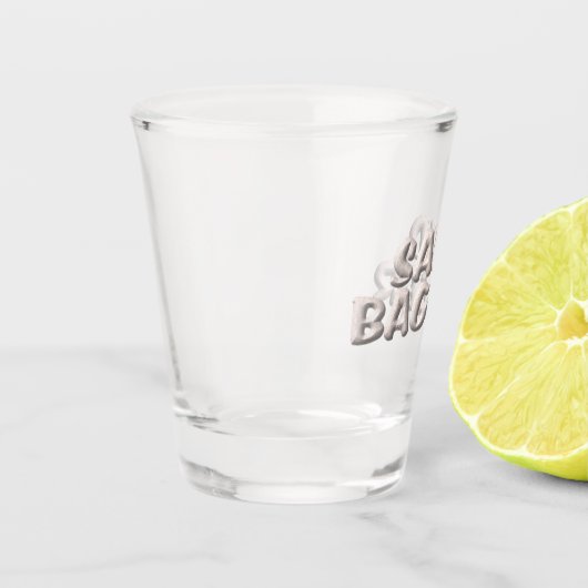 Zandbagger borrelglas shot glas (Links)