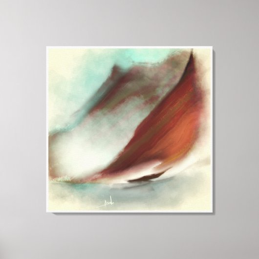 zandbak in het landschapsschilderwerk canvas afdruk (Voorkant)