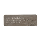 Zandbeugel Moderne Return Address Labels (Voorkant)