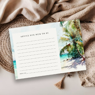 Zandbeugel Trein advies voor Baby shower Informatiekaartje