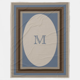 Zandblauw Fleece Deken