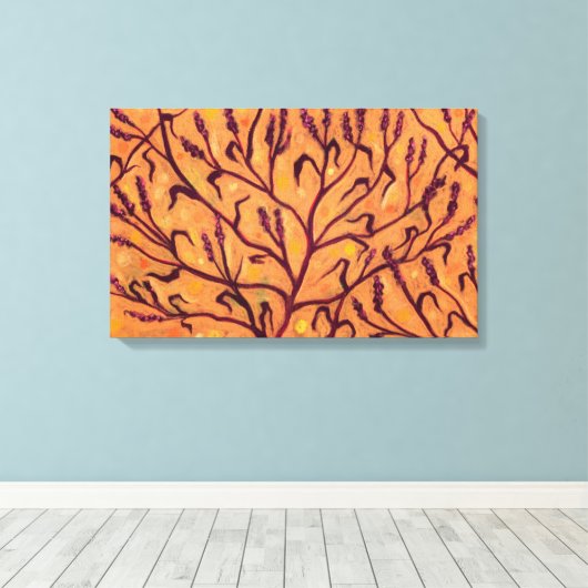 Zandbloem Pepper Wilde bloemen Kunst Canvas Afdruk (Insitu (Houten vloer))