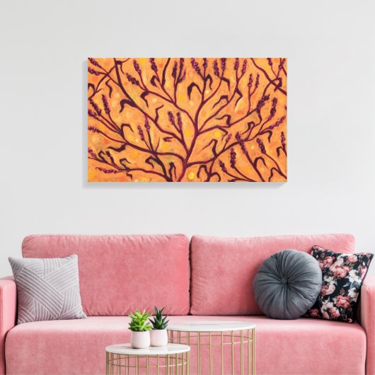 Zandbloem Pepper Wilde bloemen Kunst Canvas Afdruk (Insitu (Woonkamer))