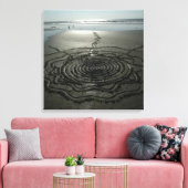 Zandcirkel Canvas #2 Afdruk (Insitu (Woonkamer))