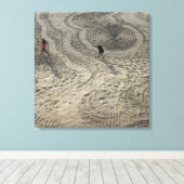 Zandcirkel Canvas #3 Afdruk (Insitu (Houten vloer))